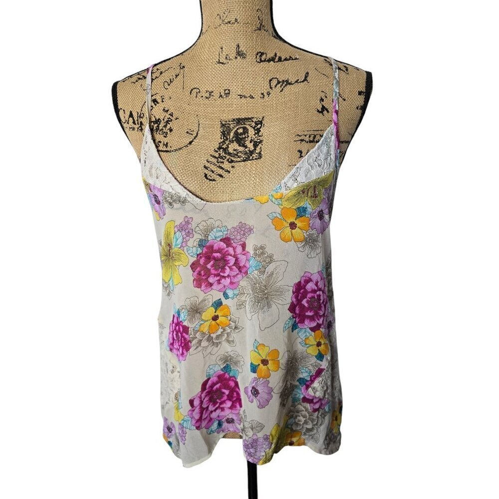 Lovestitch Pink Meadow Floral Camisole Whimsical Fairycore Tank